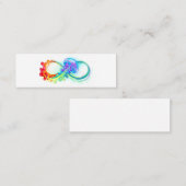Infinity with Rainbow Jellyfish Mini Visitenkarte (Vorne/Hinten)