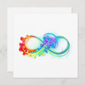 Infinity with Rainbow Jellyfish Mitteilungskarte (Vorne/Hinten)
