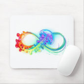 Infinity with Rainbow Jellyfish Mousepad (Mit Mouse)