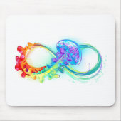 Infinity with Rainbow Jellyfish Mousepad (Vorne)
