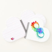 Infinity with Rainbow Jellyfish Notizblock (Innenseite)