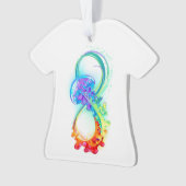 Infinity with Rainbow Jellyfish Ornament (Vorderseite)