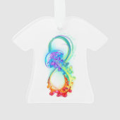Infinity with Rainbow Jellyfish Ornament (Rückseite)