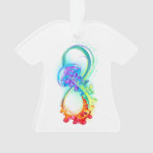 Infinity with Rainbow Jellyfish Ornament (Vorderseite)