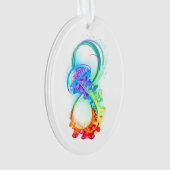 Infinity with Rainbow Jellyfish Ornament (Vorderseite)