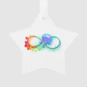 Infinity with Rainbow Jellyfish Ornament (Vorderseite)