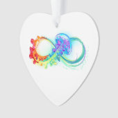 Infinity with Rainbow Jellyfish Ornament (Vorderseite)
