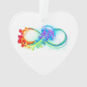 Infinity with Rainbow Jellyfish Ornament (Rückseite)