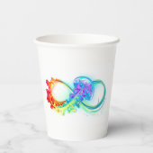 Infinity with Rainbow Jellyfish Pappbecher (Rückseite)