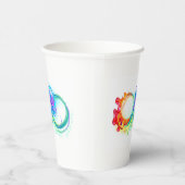 Infinity with Rainbow Jellyfish Pappbecher (Rechts)