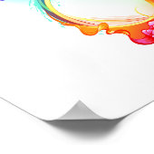 Infinity with Rainbow Jellyfish Poster (Ecke)