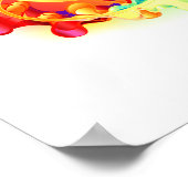 Infinity with Rainbow Jellyfish Poster (Ecke)