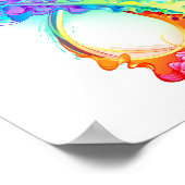 Infinity with Rainbow Jellyfish Poster (Ecke)