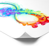 Infinity with Rainbow Jellyfish Poster (Ecke)