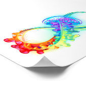 Infinity with Rainbow Jellyfish Poster (Ecke)