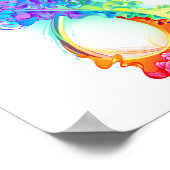 Infinity with Rainbow Jellyfish Poster (Ecke)