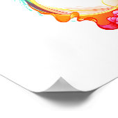 Infinity with Rainbow Jellyfish Poster (Ecke)