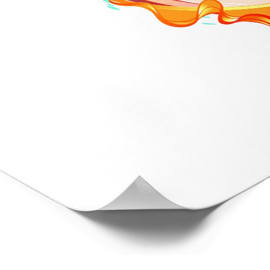 Infinity with Rainbow Jellyfish Poster (Ecke)