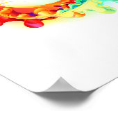 Infinity with Rainbow Jellyfish Poster (Ecke)