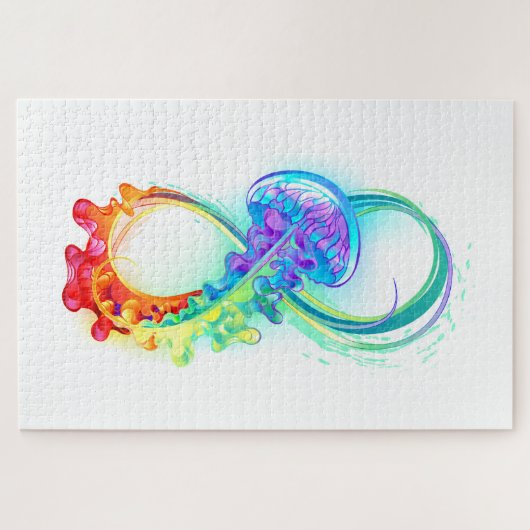 Infinity with Rainbow Jellyfish Puzzle (Horizontal)