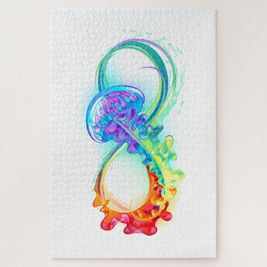 Infinity with Rainbow Jellyfish Puzzle (Vertikal)