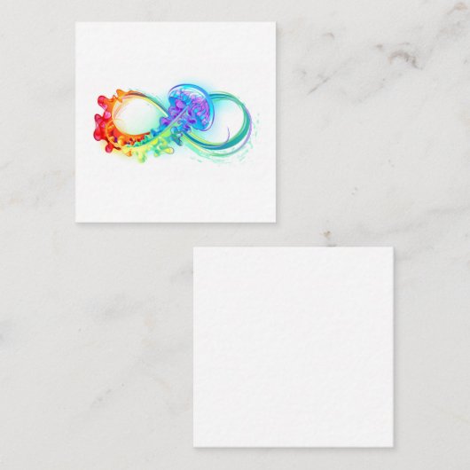 Infinity with Rainbow Jellyfish Rabattkarte (Vorne/Hinten)
