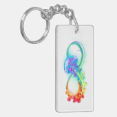 Infinity with Rainbow Jellyfish Schlüsselanhänger (Vorderseite links)