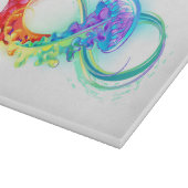 Infinity with Rainbow Jellyfish Schneidebrett (Ecke)