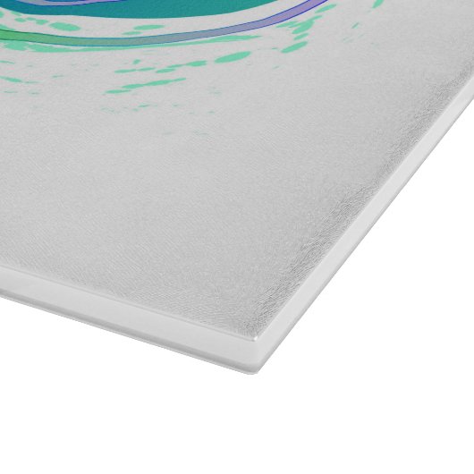 Infinity with Rainbow Jellyfish Schneidebrett (Ecke)