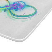 Infinity with Rainbow Jellyfish Schneidebrett (Ecke)