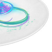 Infinity with Rainbow Jellyfish Schneidebrett (Ecke)