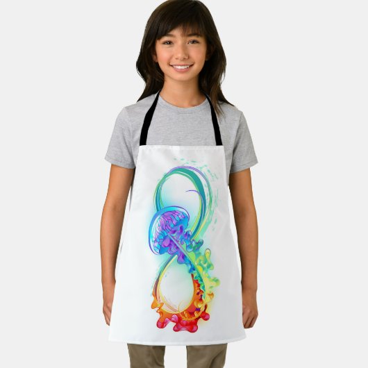 Infinity with Rainbow Jellyfish Schürze (Insitu)