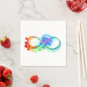 Infinity with Rainbow Jellyfish Serviette (Beispiel)