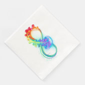 Infinity with Rainbow Jellyfish Serviette (Ecke)