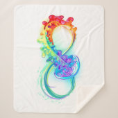 Infinity with Rainbow Jellyfish Sherpadecke (Vorderseite)