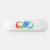 Infinity with Rainbow Jellyfish Skateboard (Horizontal)