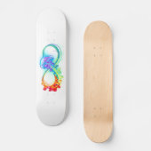 Infinity with Rainbow Jellyfish Skateboard (Vorderseite)