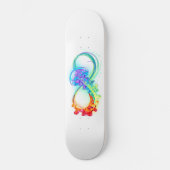 Infinity with Rainbow Jellyfish Skateboard (Vorderseite)