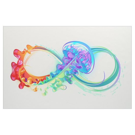 Infinity with Rainbow Jellyfish Stoff (Yard (91,4 cm))