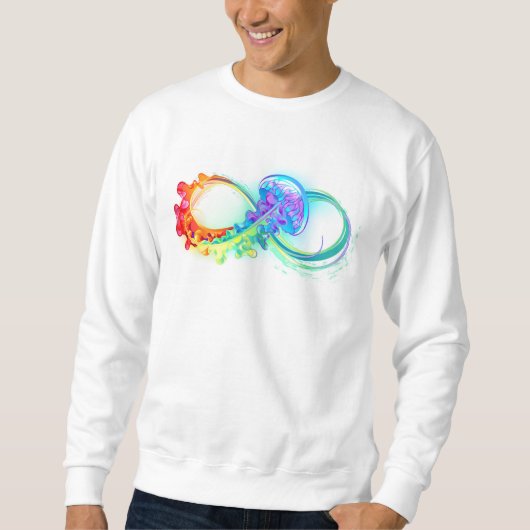 Infinity with Rainbow Jellyfish Sweatshirt (Vorderseite)