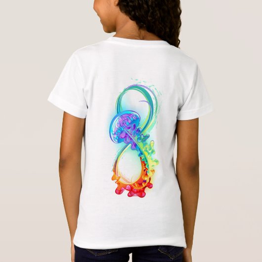 Infinity with Rainbow Jellyfish T-Shirt (Rückseite)
