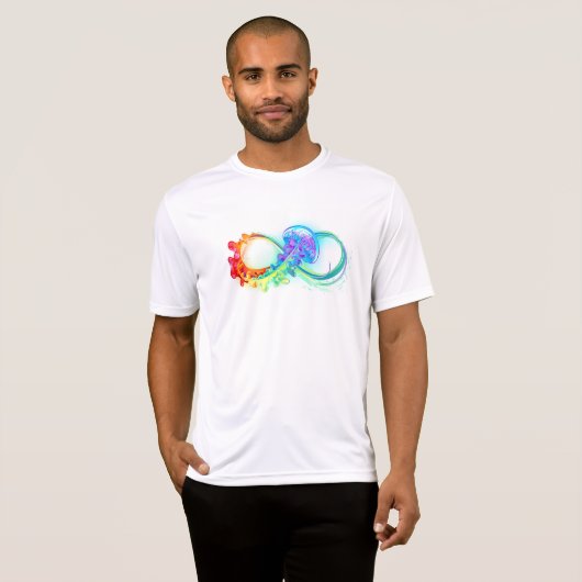 Infinity with Rainbow Jellyfish T-Shirt (Vorne ganz)