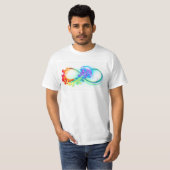 Infinity with Rainbow Jellyfish T-Shirt (Vorne ganz)