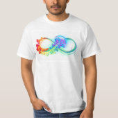 Infinity with Rainbow Jellyfish T-Shirt (Vorderseite)