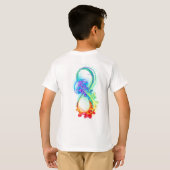 Infinity with Rainbow Jellyfish T-Shirt (Schwarz voll)