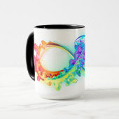 Infinity with Rainbow Jellyfish Tasse (Vorderseite Links)