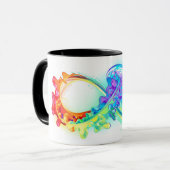 Infinity with Rainbow Jellyfish Tasse (Vorderseite Links)