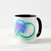 Infinity with Rainbow Jellyfish Tasse (VorderseiteRechts)