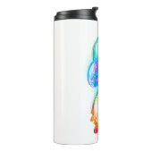 Infinity with Rainbow Jellyfish Thermosbecher (Nach links gedreht)
