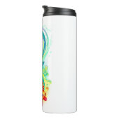 Infinity with Rainbow Jellyfish Thermosbecher (Nach rechts gedreht)